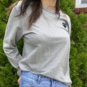 Comme Des Garçons Play Long Sleeve T Shirt